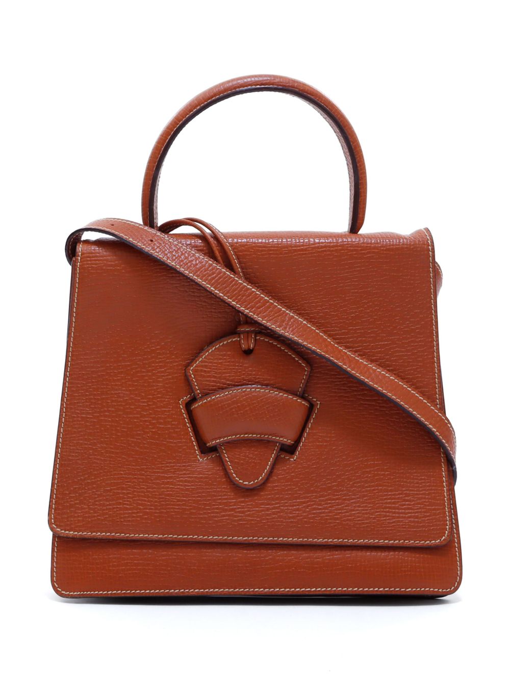 Loewe Pre-Owned Barcelona 皮质斜挎包 - 褐色