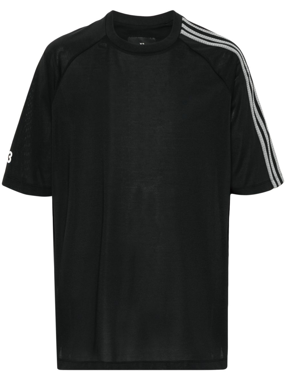 Y-3 logo印花T恤 - 黑色