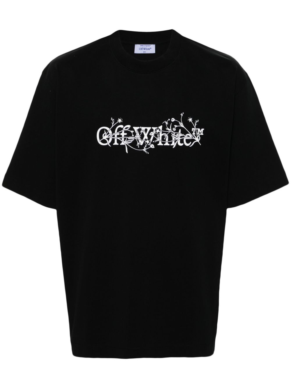 Off-White Bookish Flower Skate T恤 - 黑色