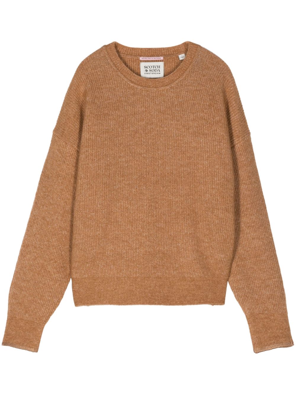 Scotch & Soda 圆领毛衣 - 褐色