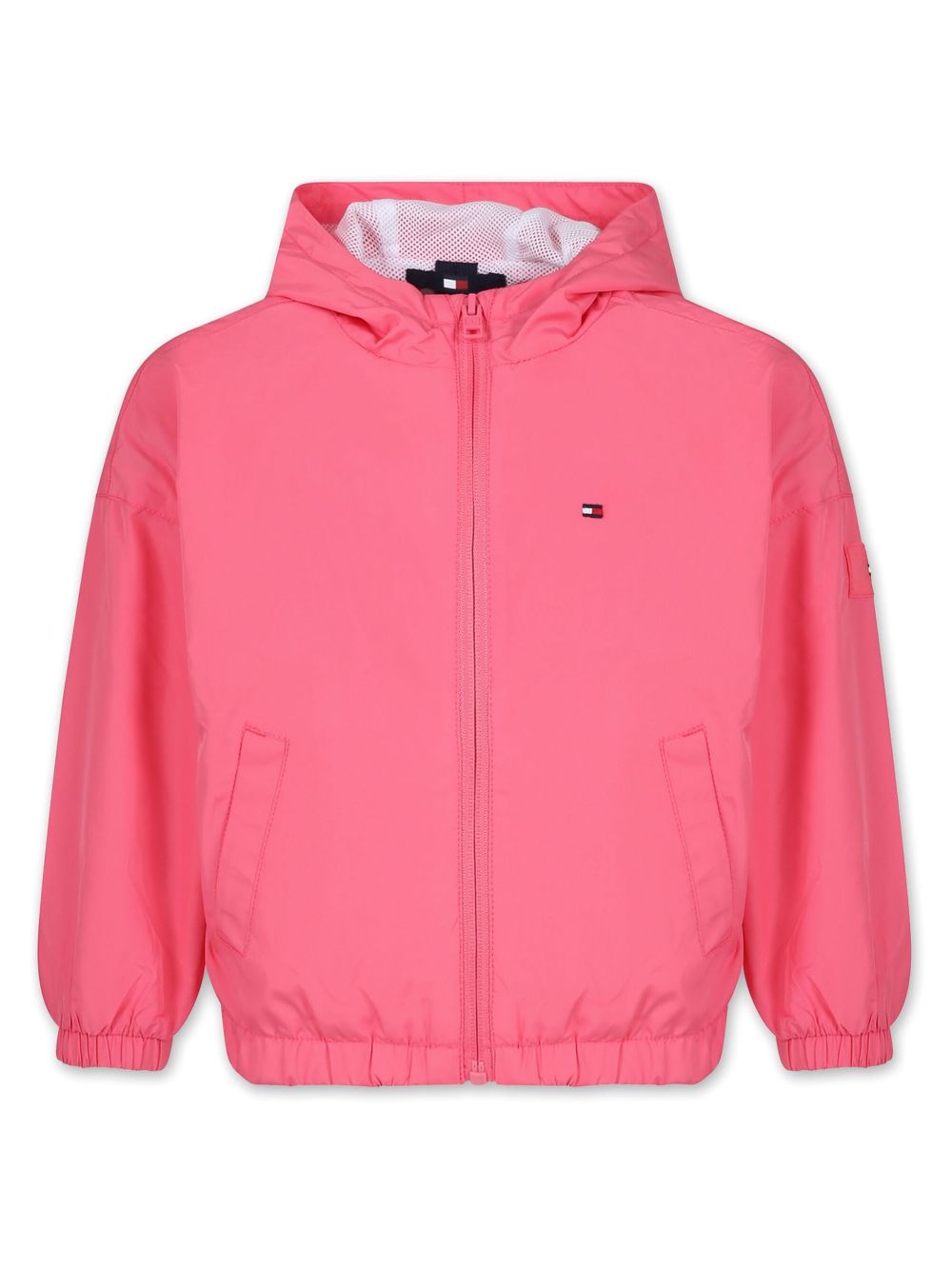 Tommy Hilfiger Junior Essential 轻薄连帽防风衣 - 粉色