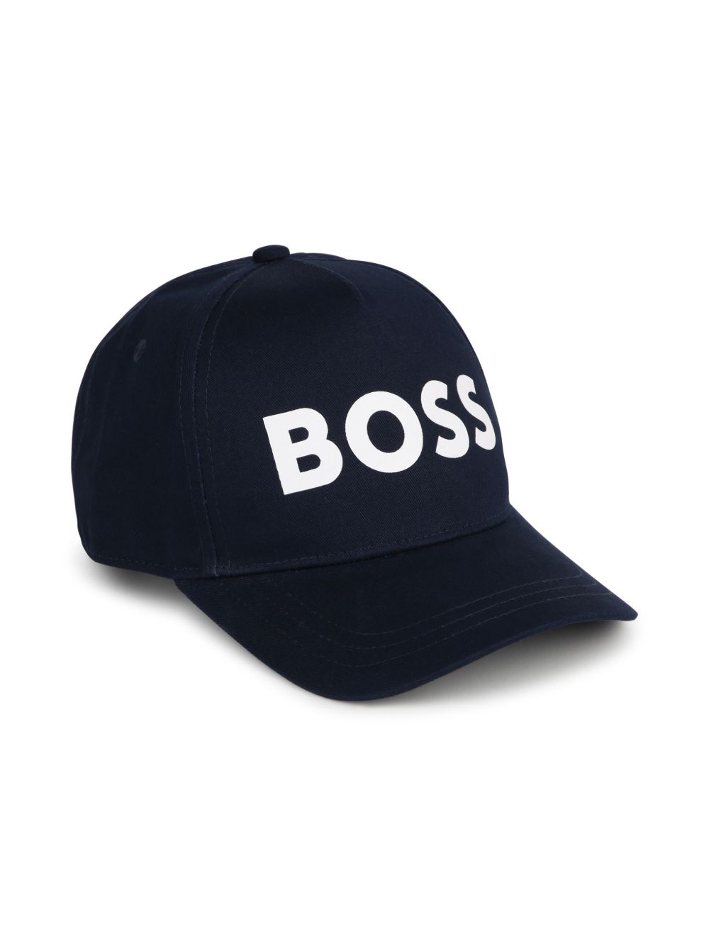 BOSS Kidswear logo印花棉棒球帽 - 蓝色
