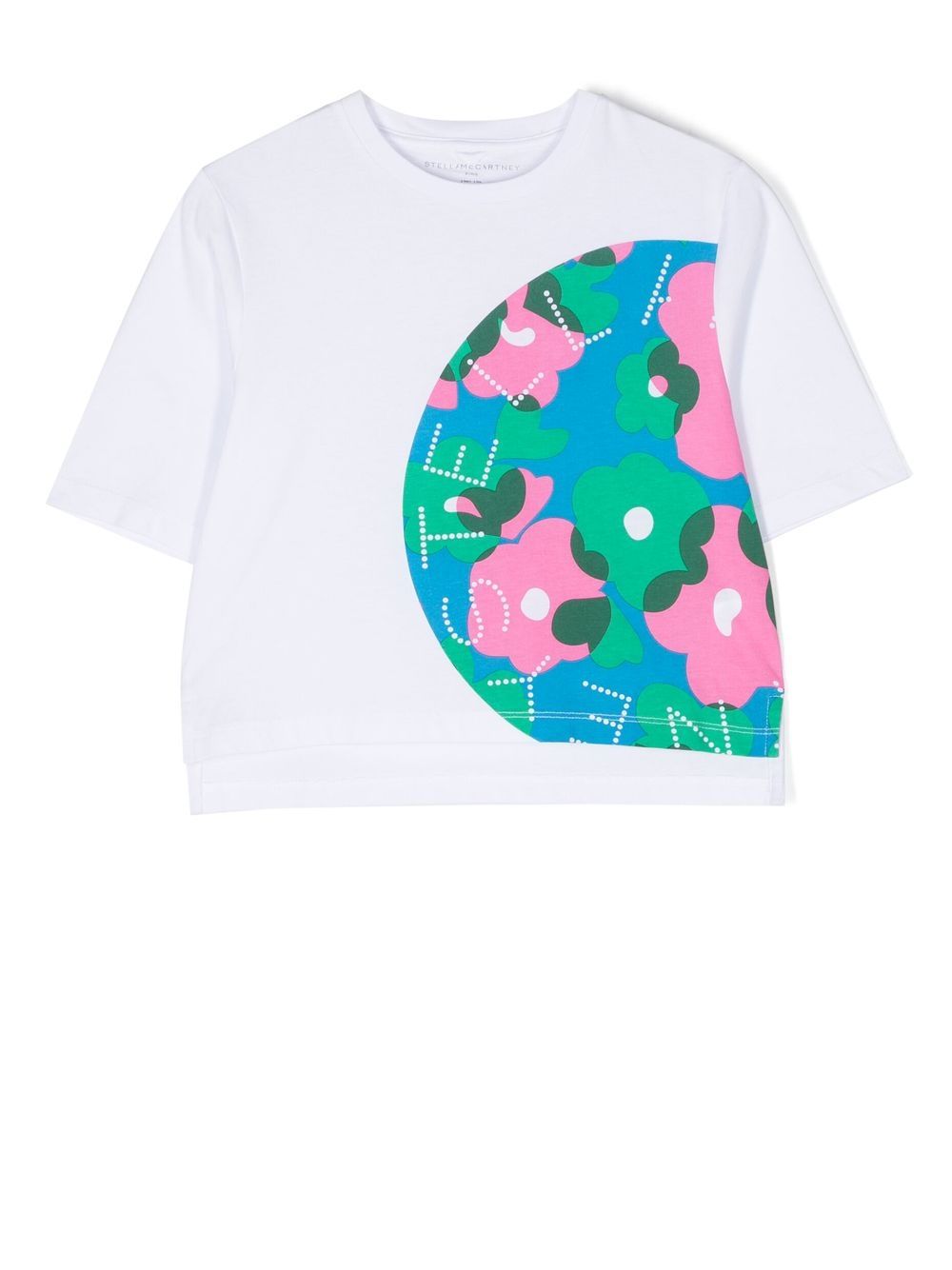Stella McCartney Kids 斯特拉·麦卡特尼 logo印花短袖T恤 - 白色