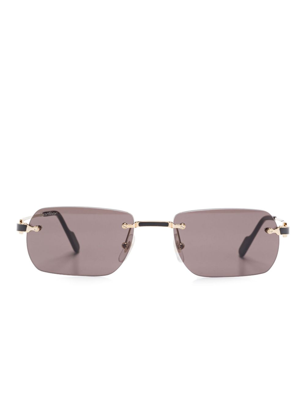 Cartier Eyewear Première De Cartier 太阳眼镜 - 黑色