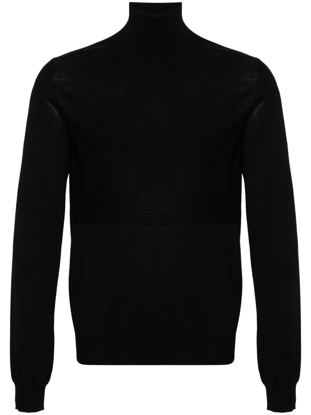 Jil Sander 初剪羊毛密织毛衣 - 黑色