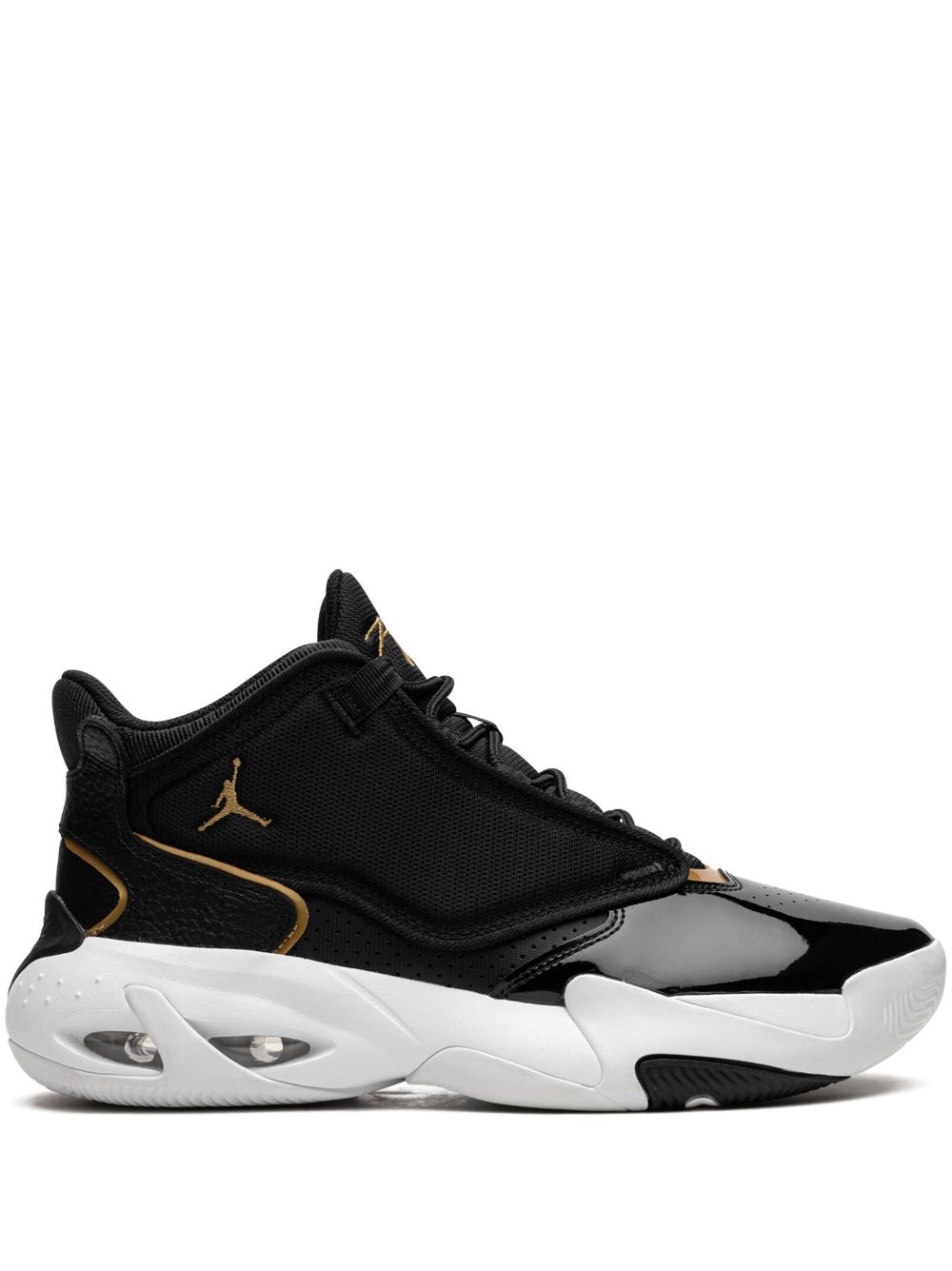 Jordan Max Aura 4 Metallic Gold 运动鞋 - 黑色