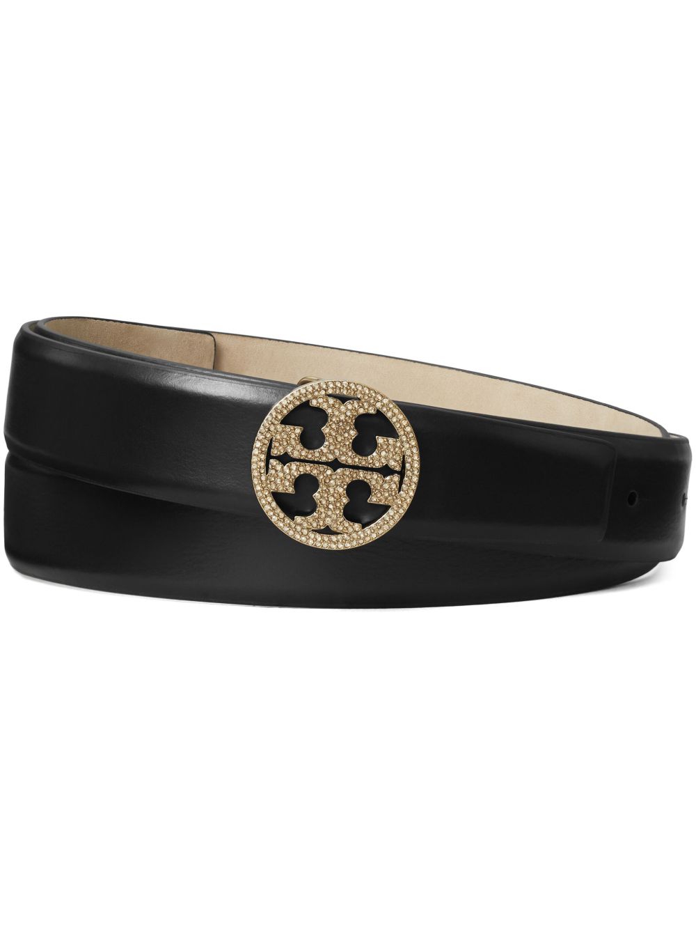 Tory Burch Miller 晶饰腰带 - 黑色