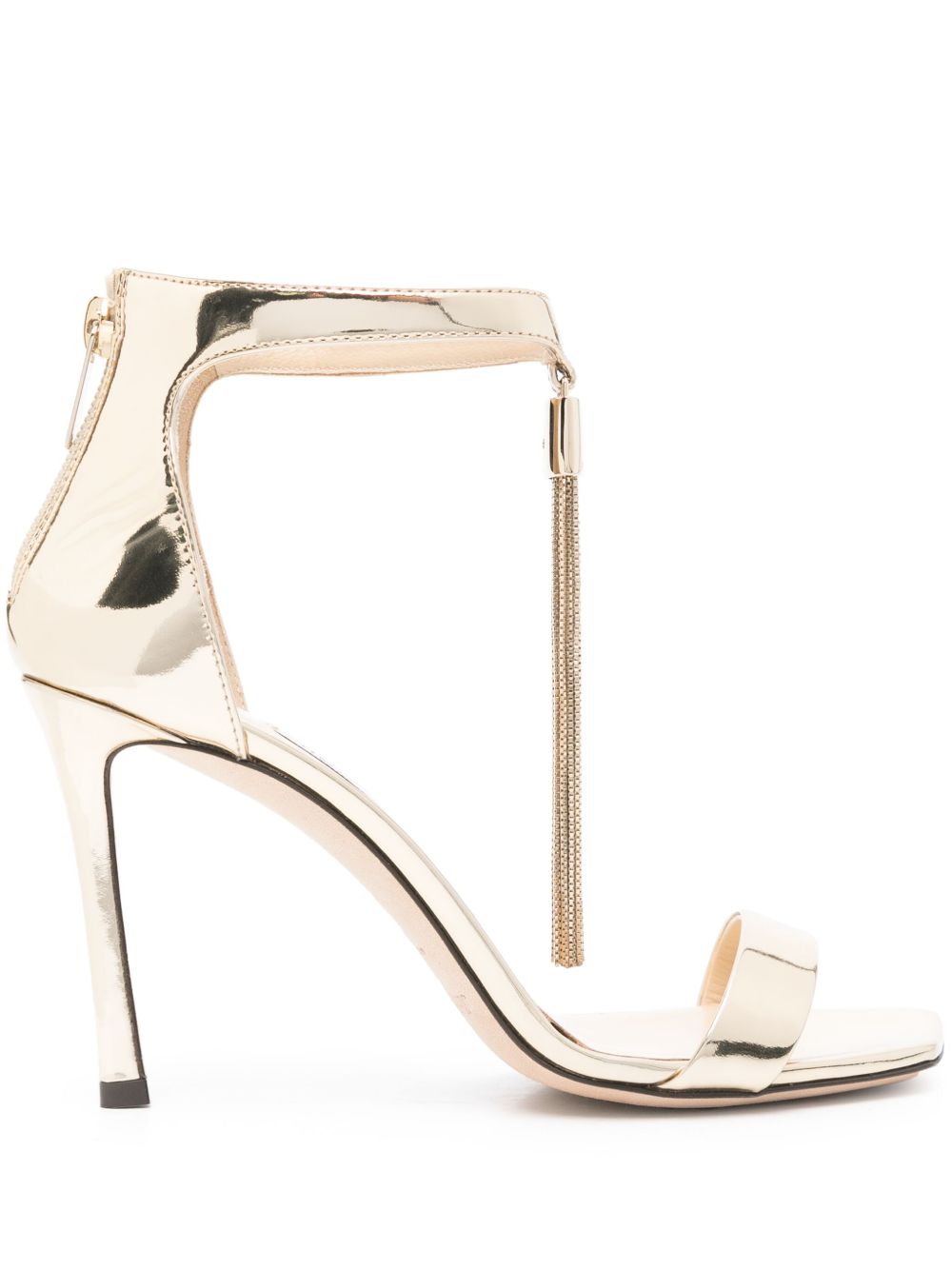 Jimmy Choo Pre-Owned Vinca 高跟凉鞋（9.5厘米，典藏款） - 金色