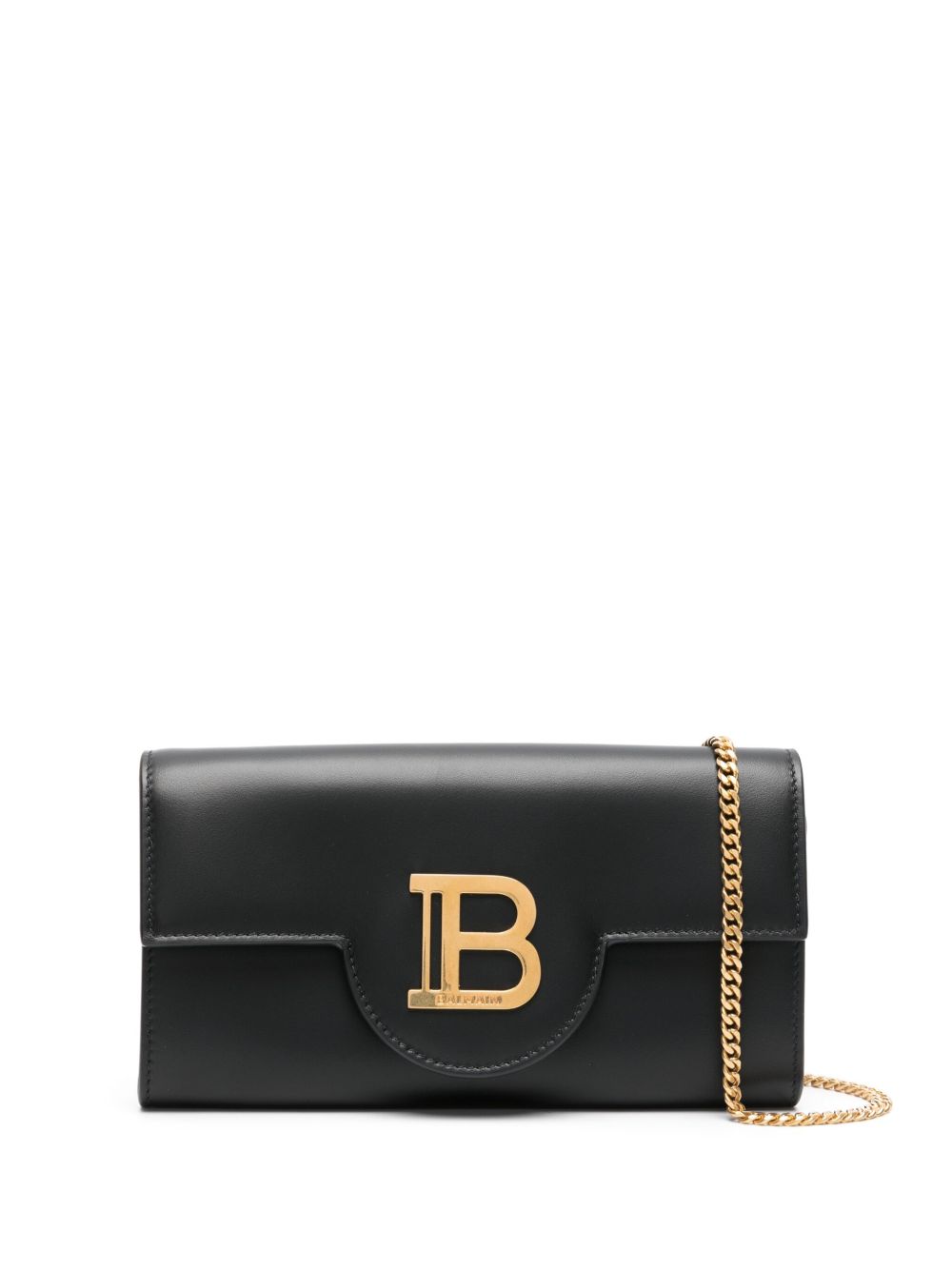 Balmain B-Buzz 皮质搭链钱包 - 黑色