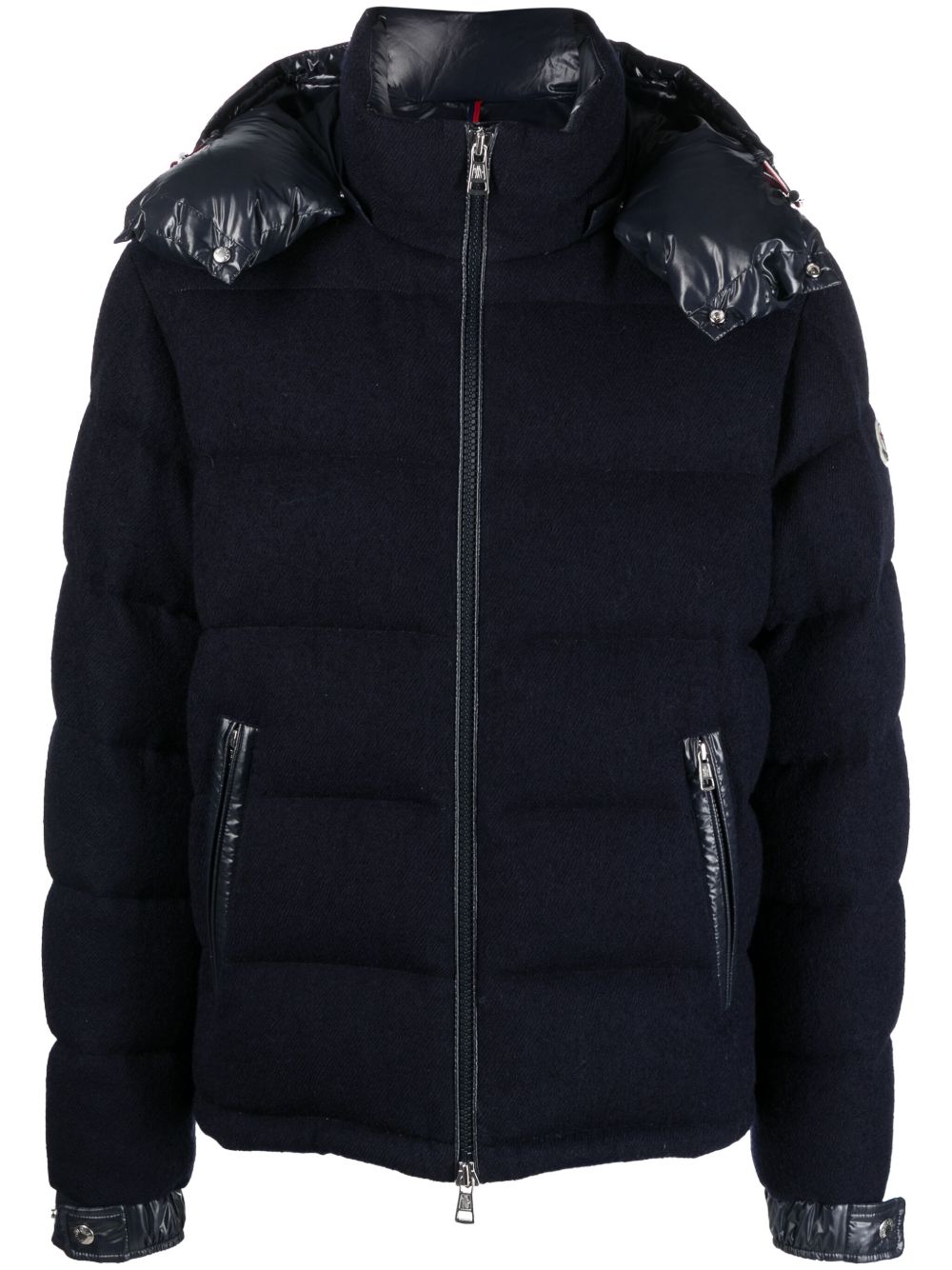 Moncler Winniped 绗缝羊毛夹克 - 蓝色