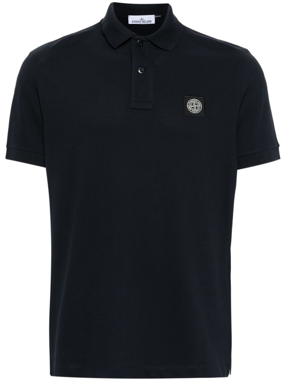 Stone Island 珠地布棉polo衫 - 蓝色