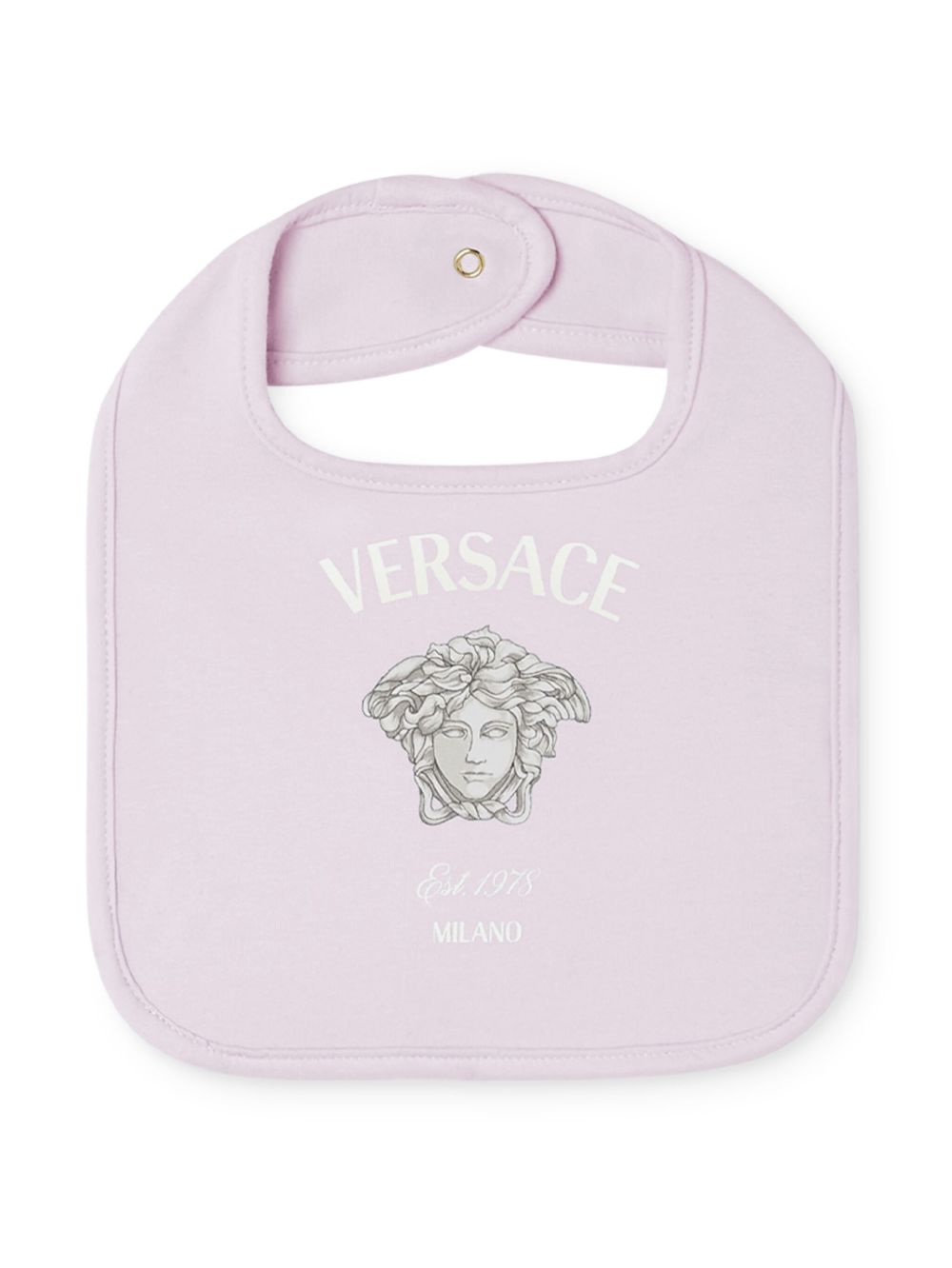 Versace Kids Medusa 印花棉围兜 - 粉色
