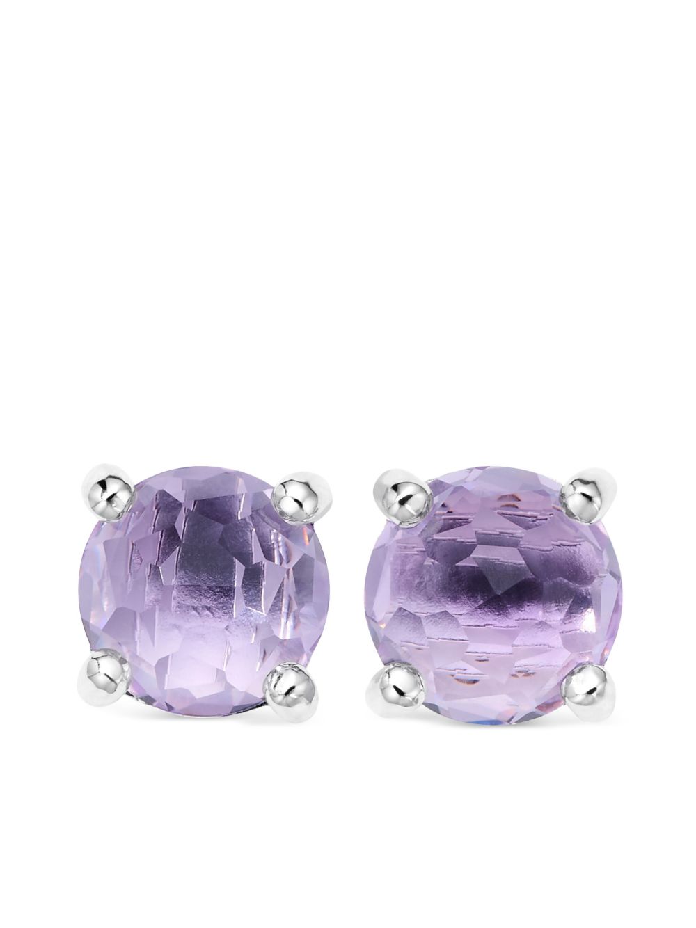 IPPOLITA Rock Candy® 紫晶耳钉 - 银色