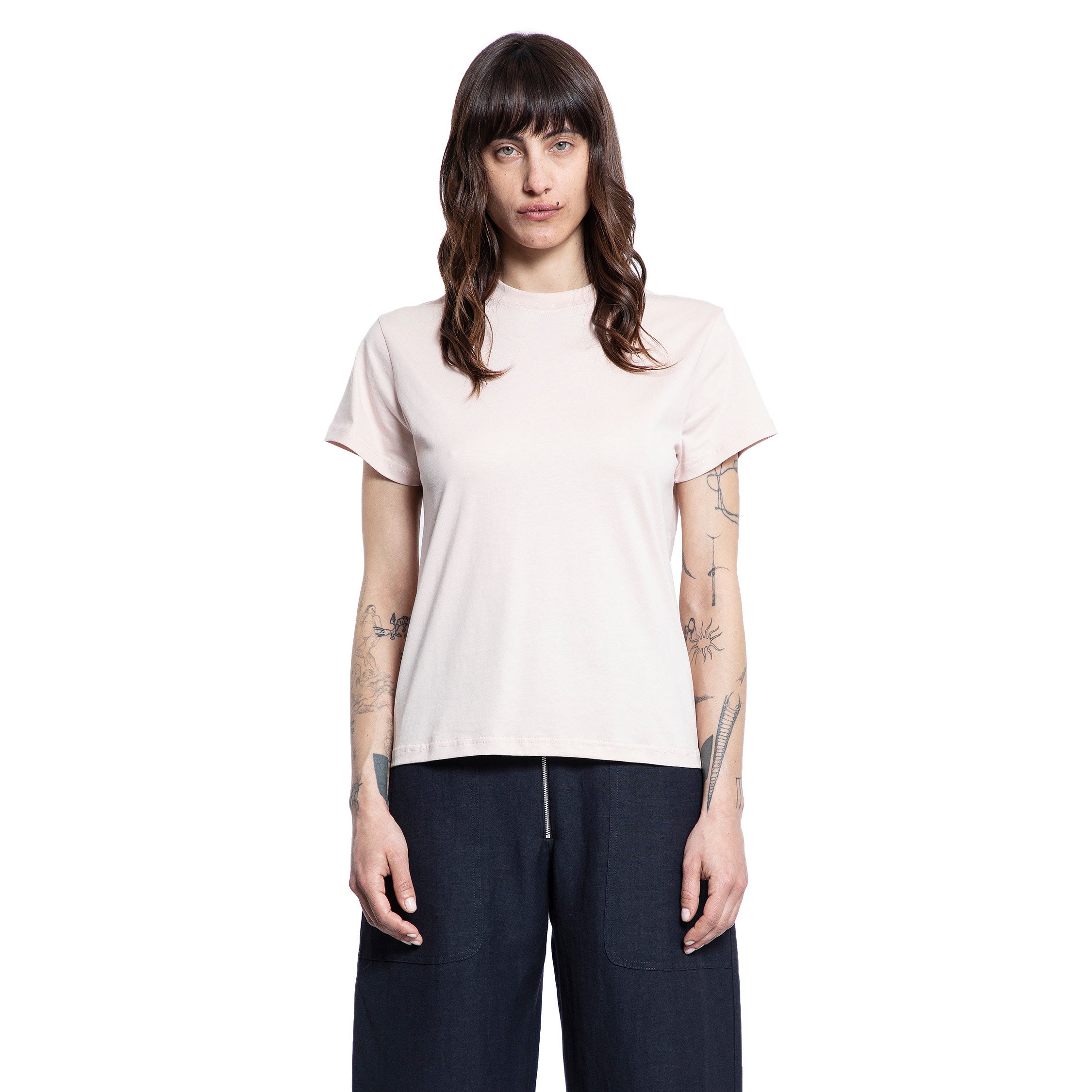STUDIO NICHOLSON WOMAN PINK T-SHIRTS & TANK TOPS