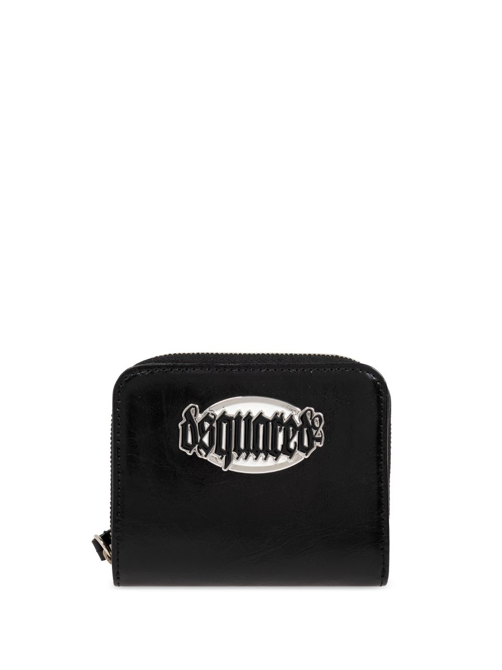 DSQUARED2 logo标牌钱包 - 黑色