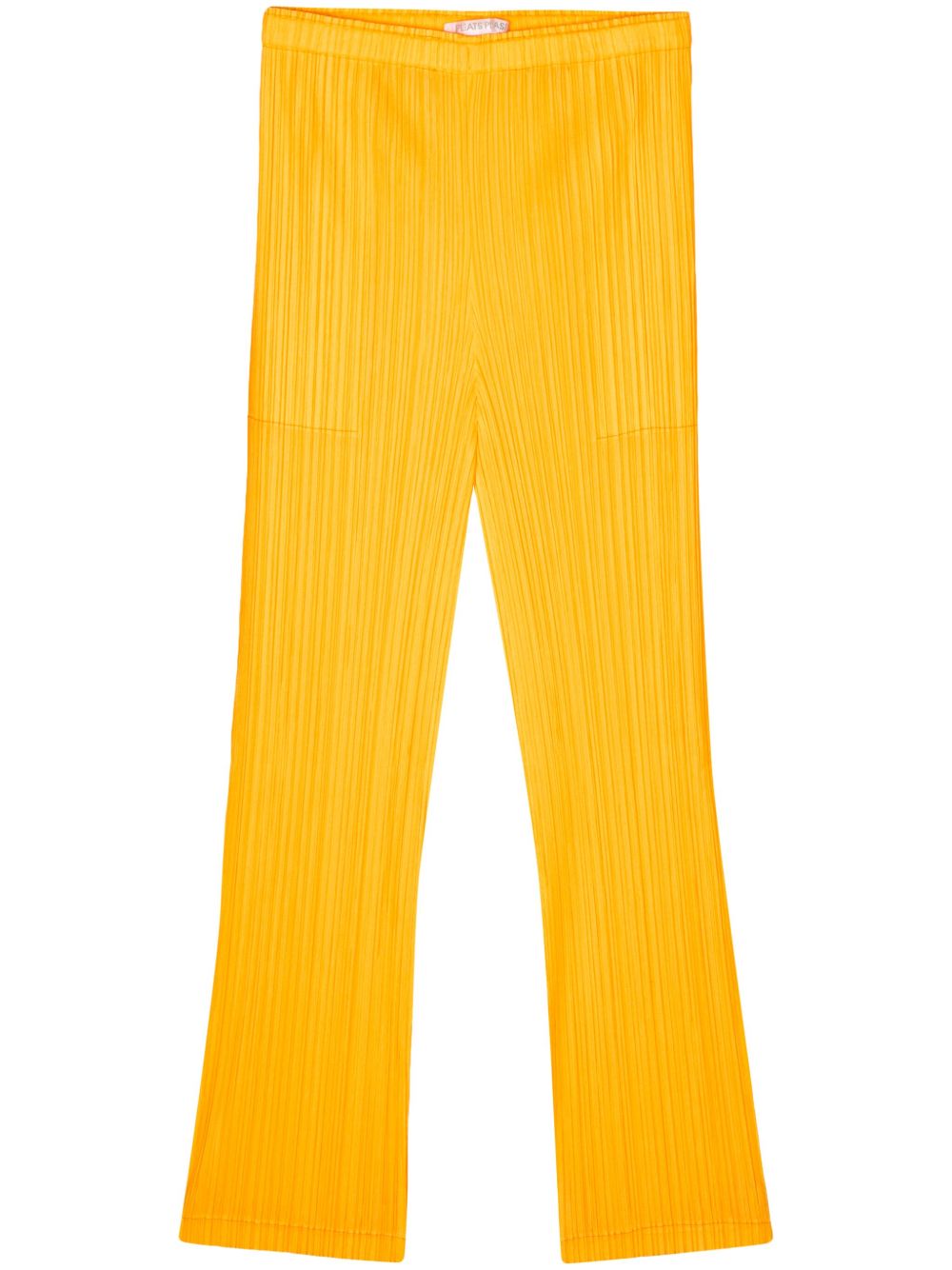Pleats Please Issey Miyake 细褶高腰打底裤 - 橘色