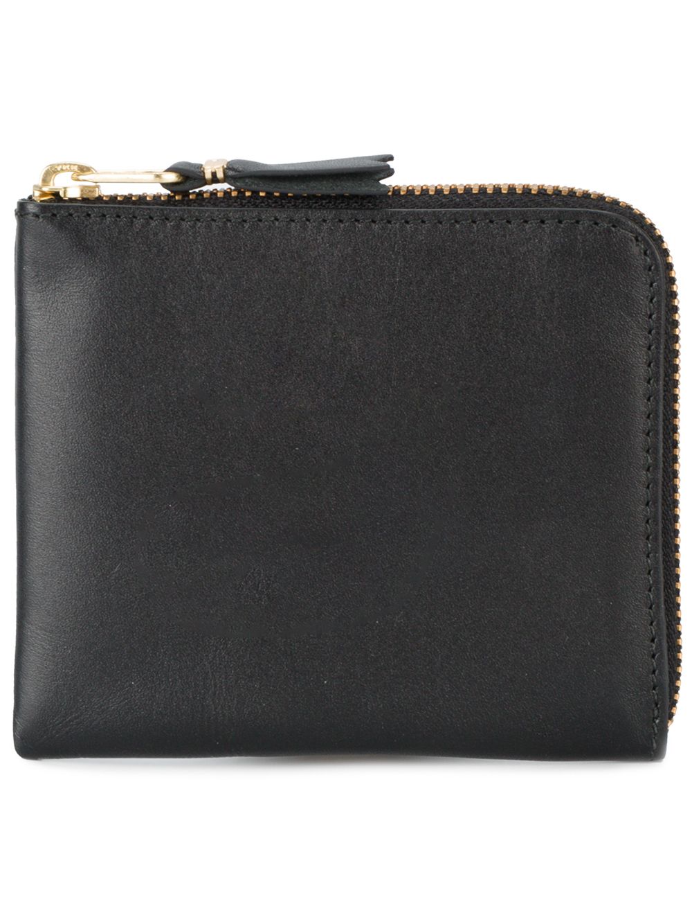 Comme Des Garçons Wallet 环绕式拉链皮质钱包 - 黑色