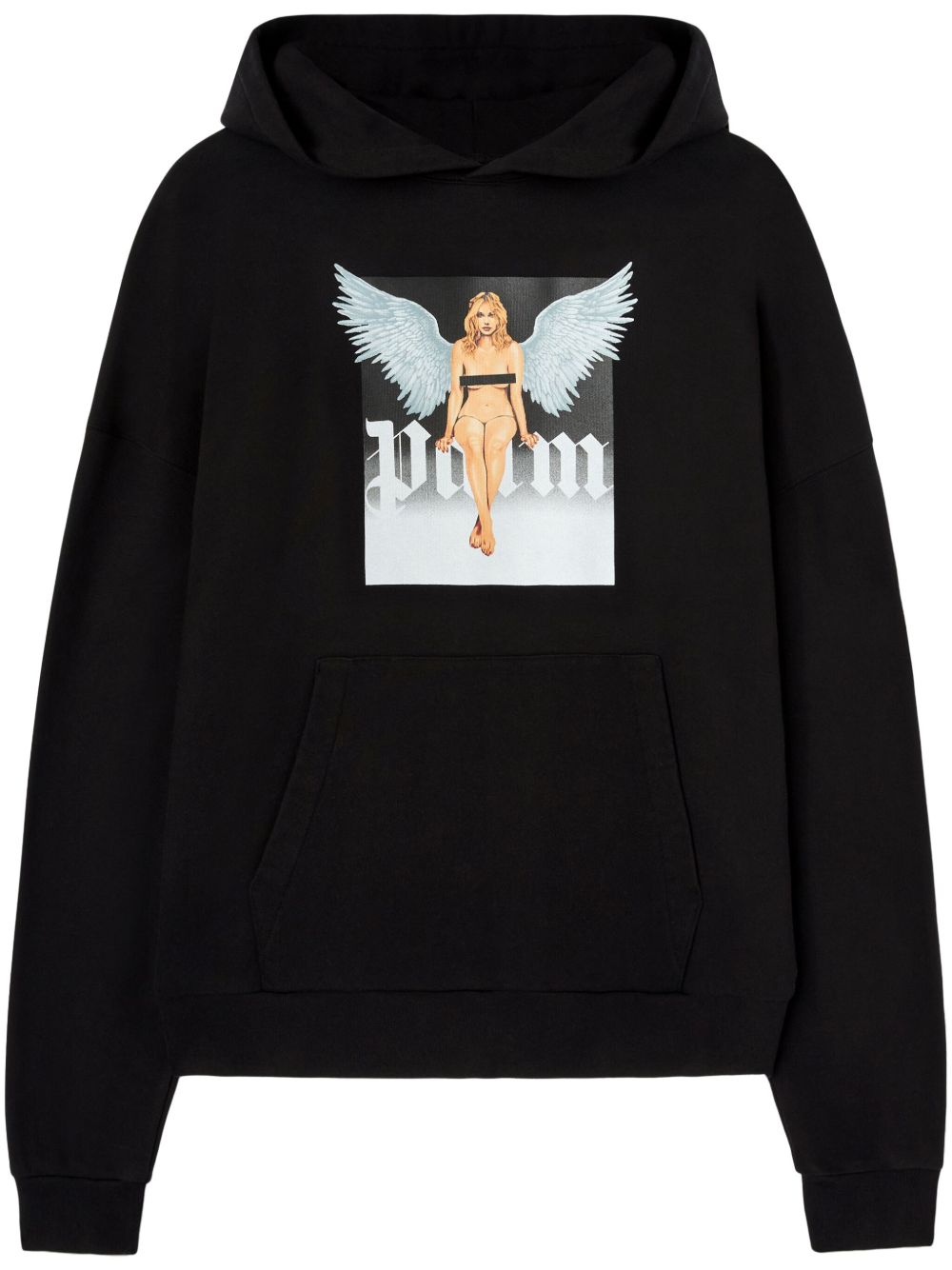 Palm Angels Crystal Pin-Up 连帽衫 - 黑色