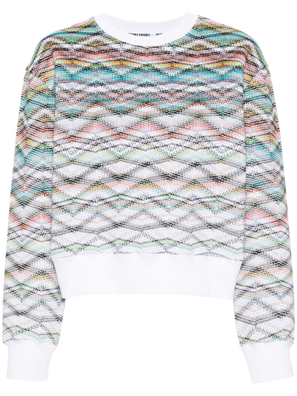 Missoni Z字形编织卫衣 - 白色