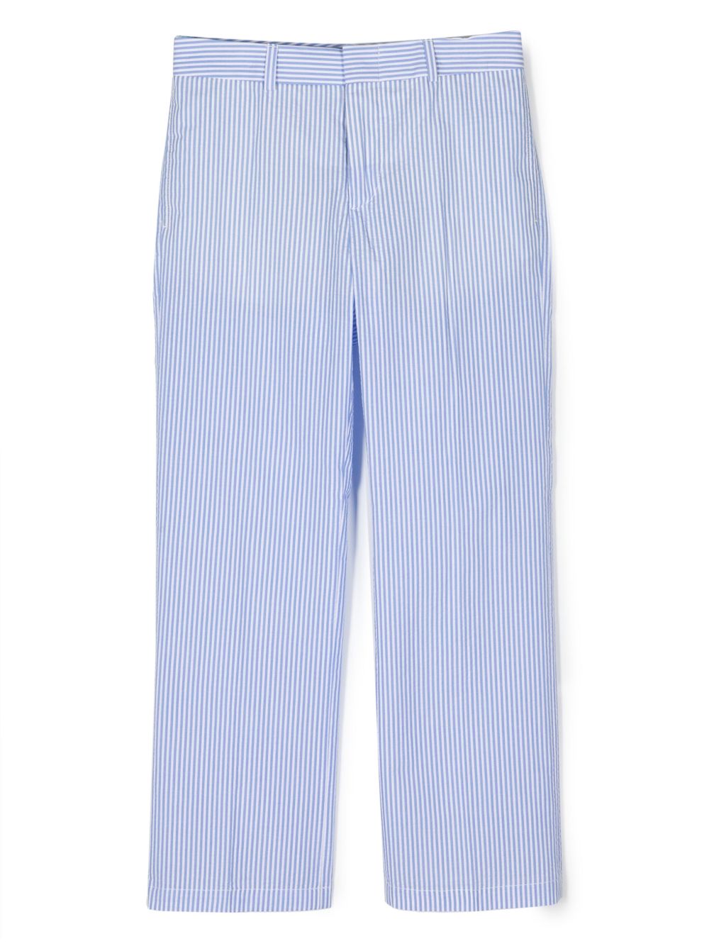 POLO RALPH LAUREN KIDS striped cotton tailored trousers - 蓝色