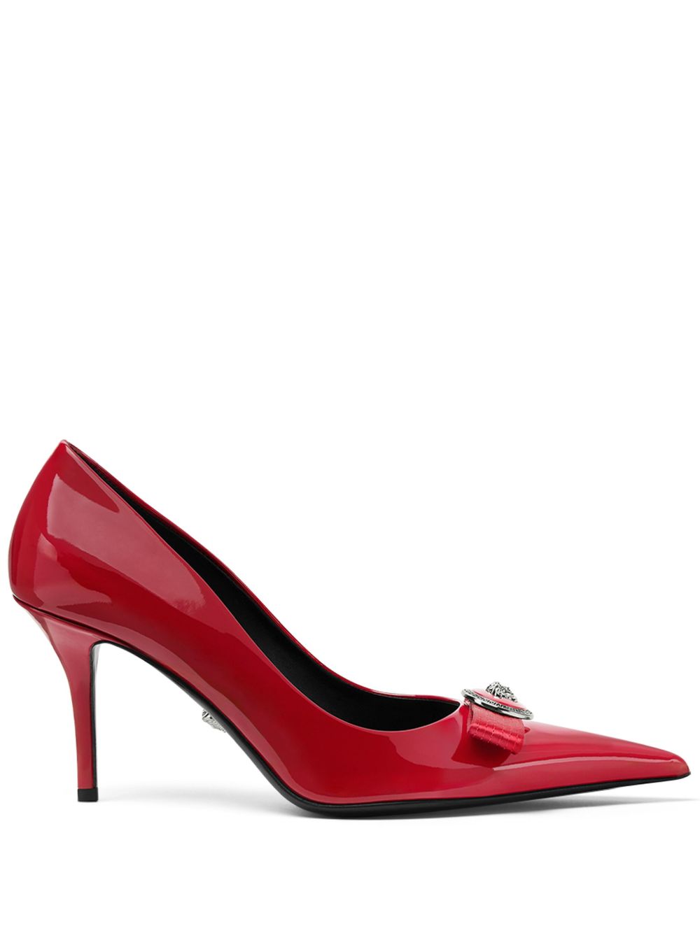 Versace Gianni Ribbon 高跟鞋（8.5厘米） - 红色