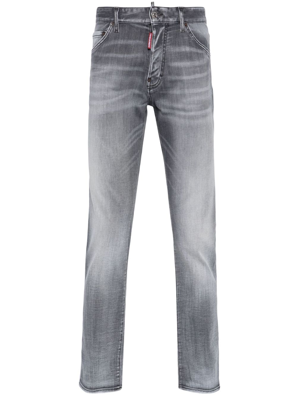 DSQUARED2 Cool Guy 仿旧紧身牛仔裤 - 黑色