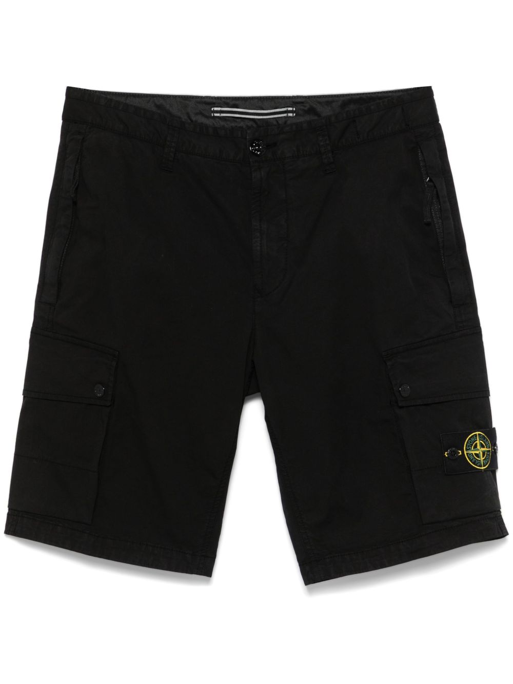 Stone Island 罗盘徽章短裤 - 黑色