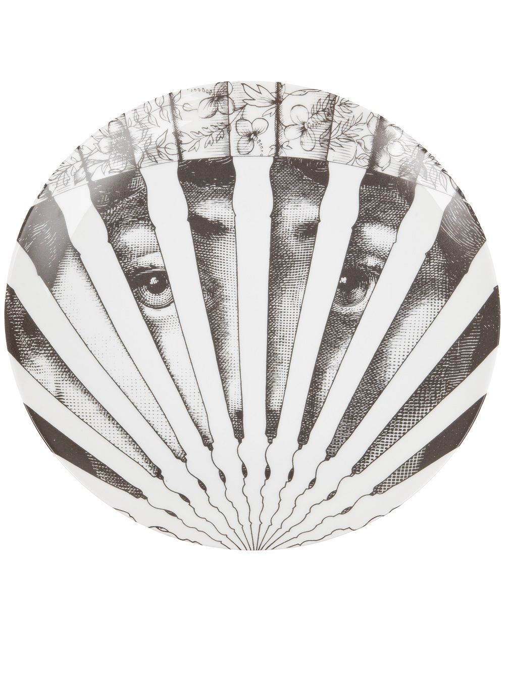 Fornasetti 印花碟 - 白色