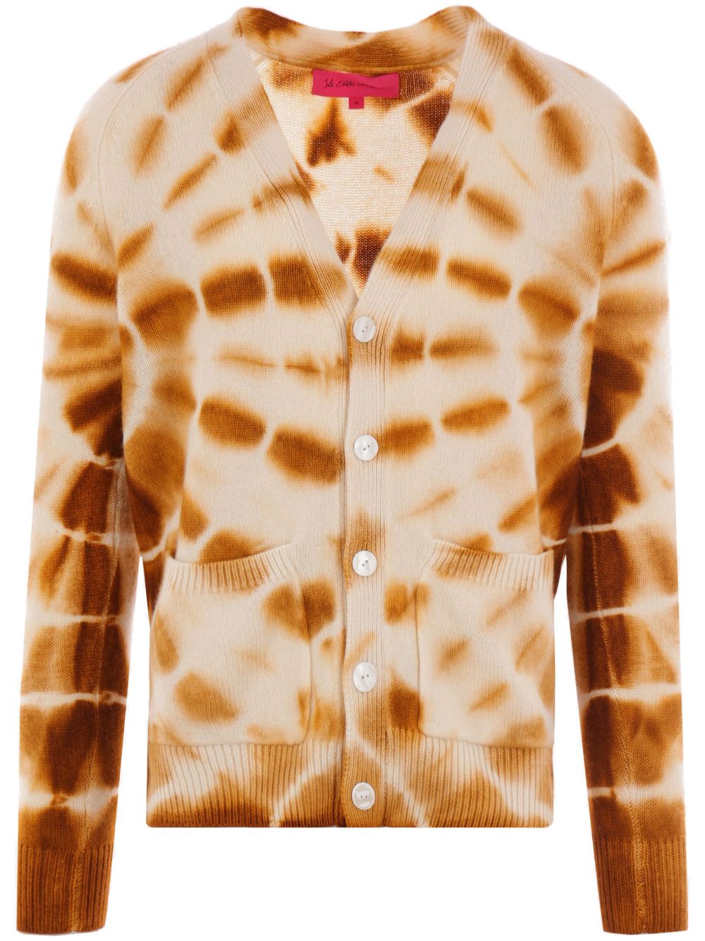 The Elder Statesman Web Flare 针织开衫 - 褐色