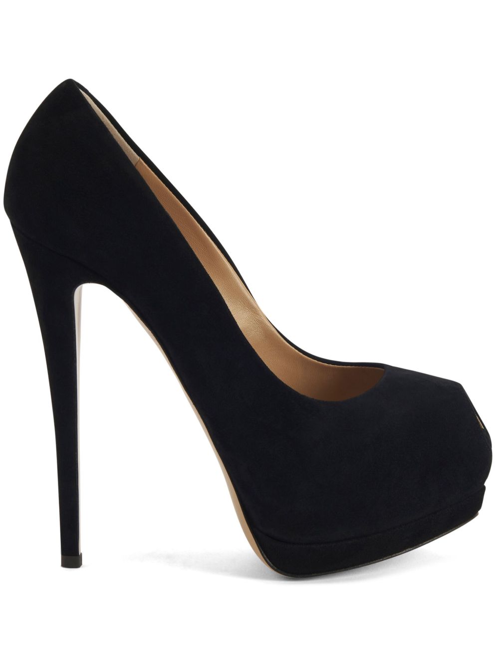 Giuseppe Zanotti Sharon 绒面皮高跟鞋 - 黑色