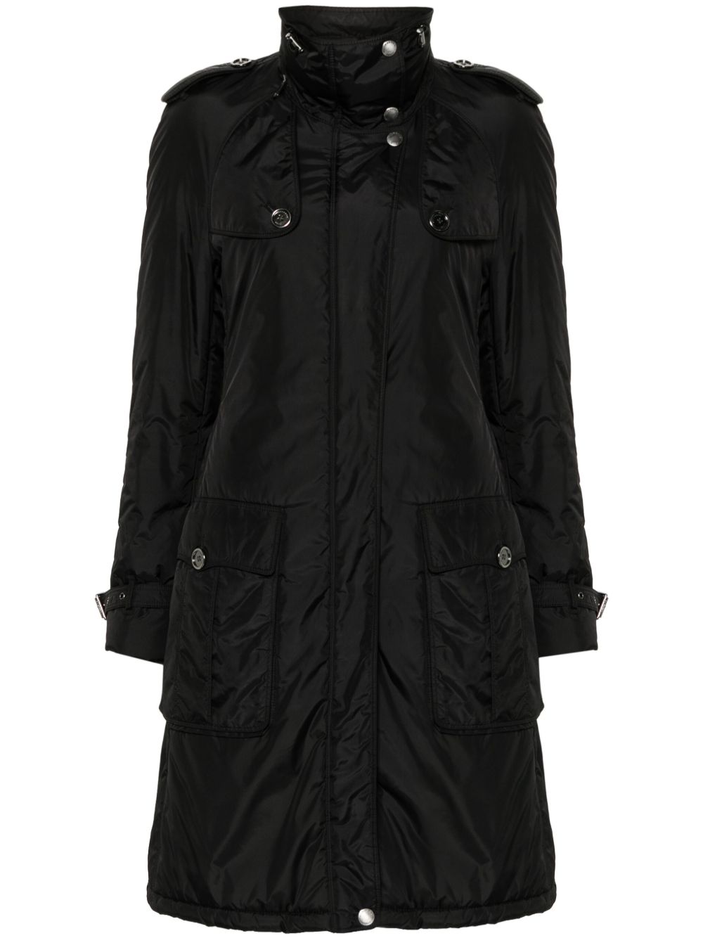 Burberry Pre-Owned 单排扣填充夹克（2000年代典藏款） - 黑色