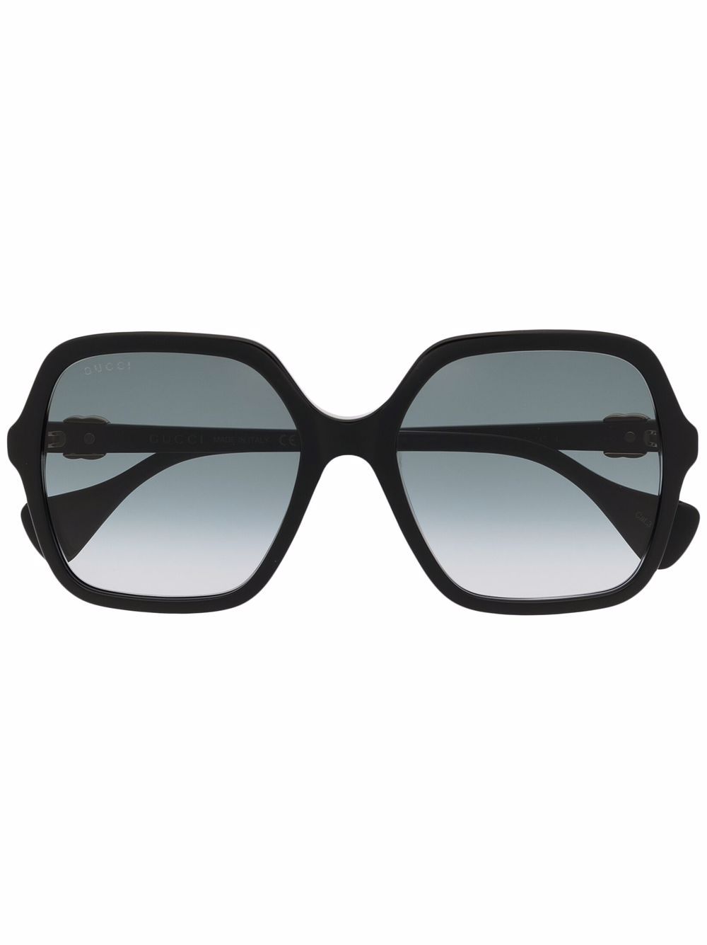 Gucci Eyewear 古驰 超大框太阳眼镜 - 黑色