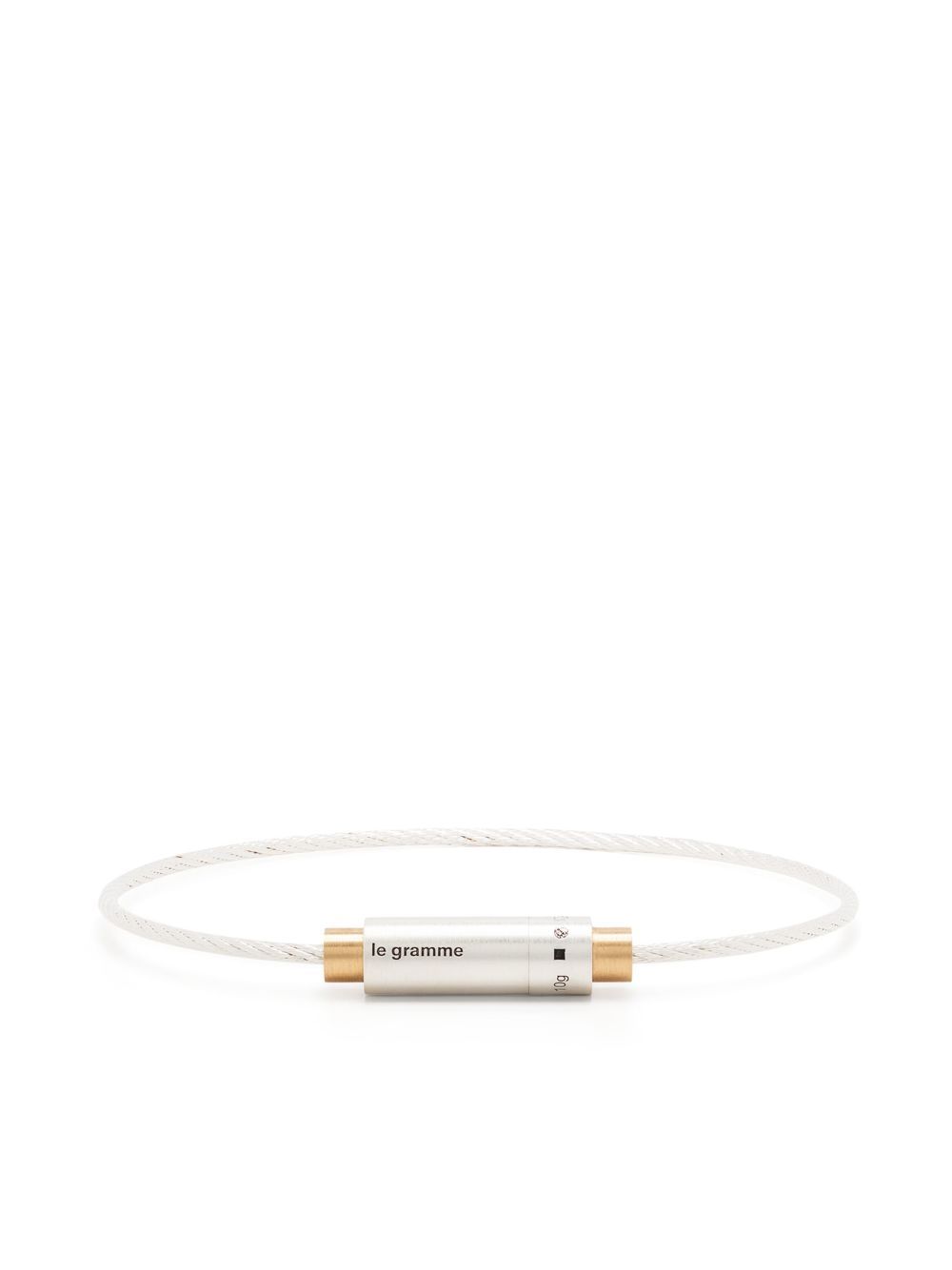 Le Gramme 18K黄金 The 9g 手链 - 银色