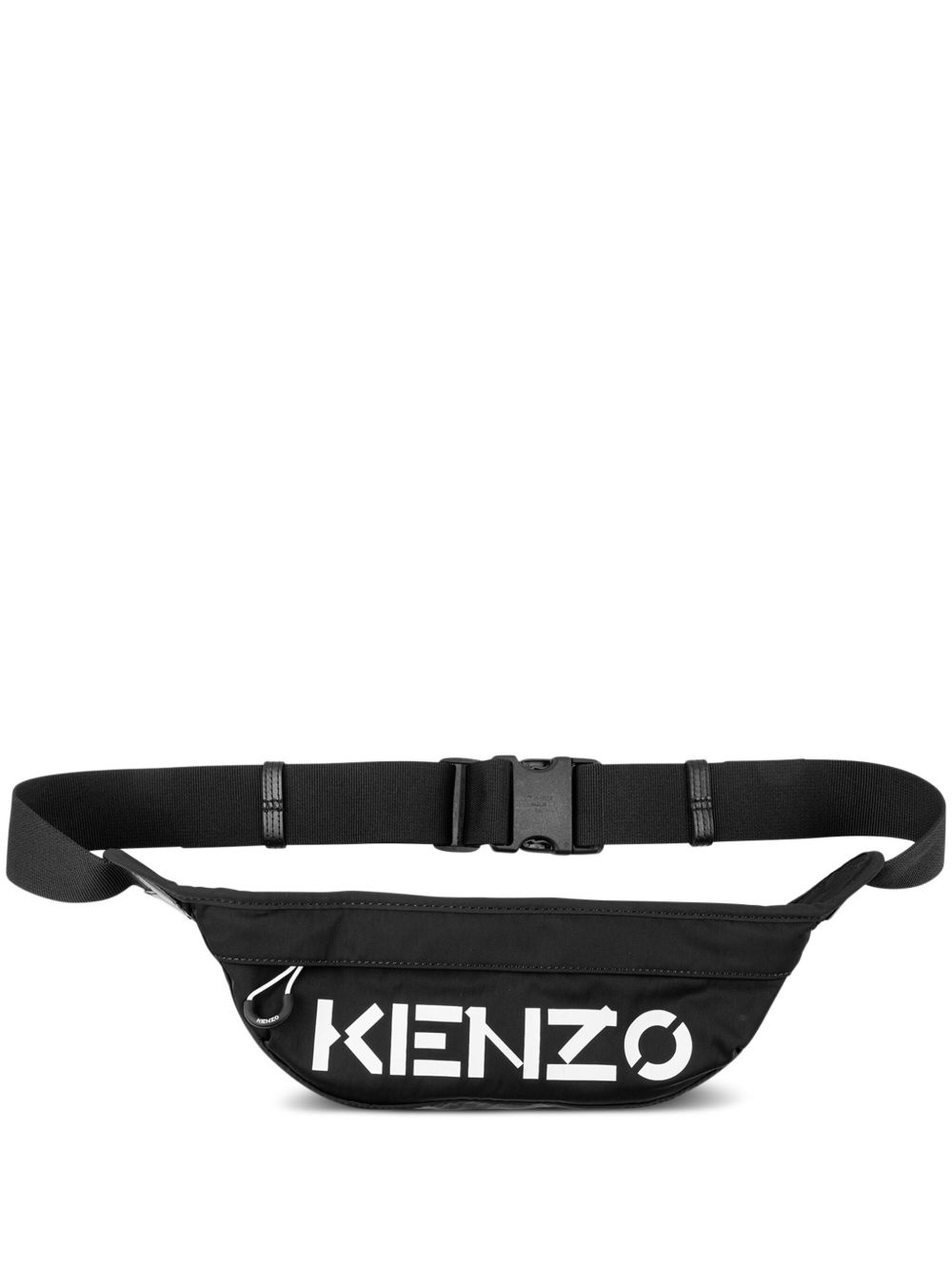 Kenzo Sport logo印花腰包 - 黑色