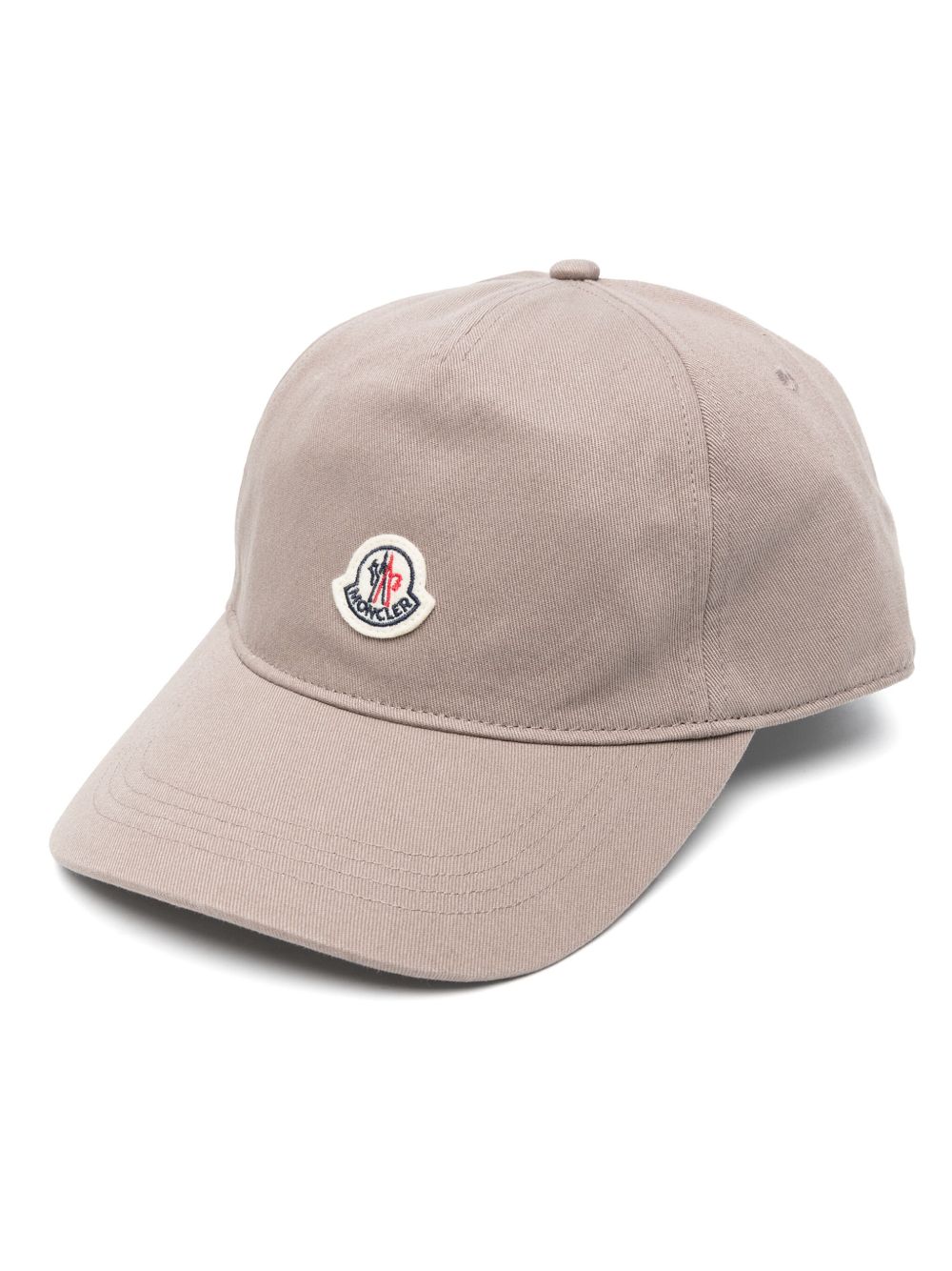 Moncler logo贴花棒球帽 - 灰色
