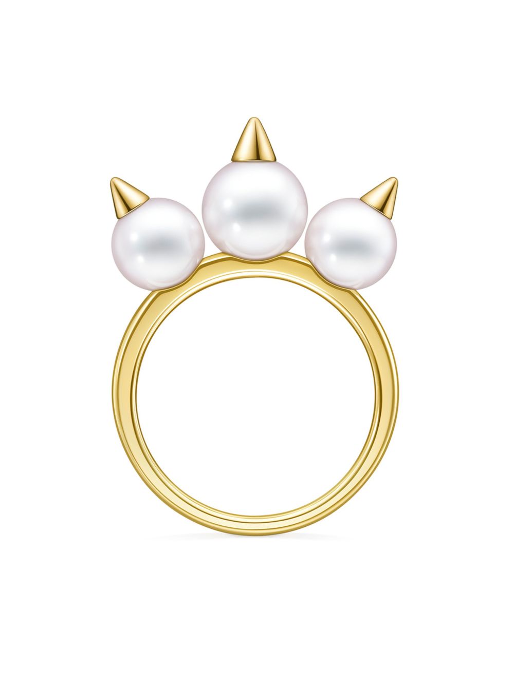 TASAKI 18K黄金 Collection Line Danger Neo 珍珠戒指 - 金色