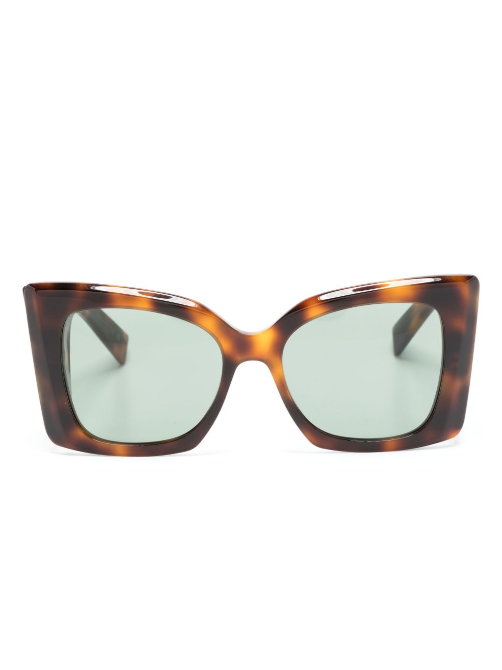 Saint Laurent Eyewear Blaze 玳瑁纹效果太阳眼镜 - 褐色