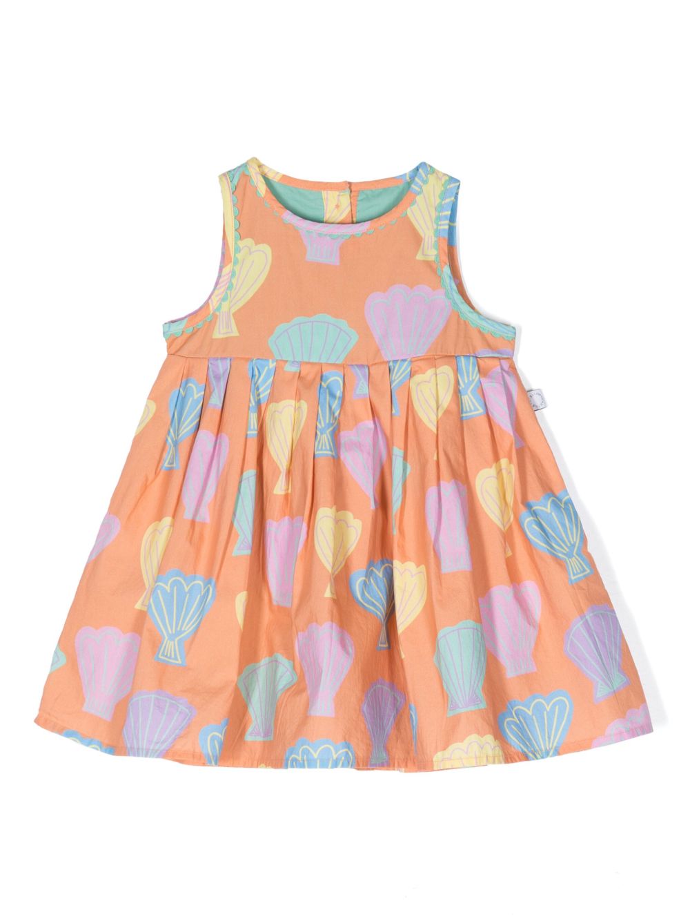 Stella McCartney Kids 贝壳印花棉连衣裙套装 - 彩色