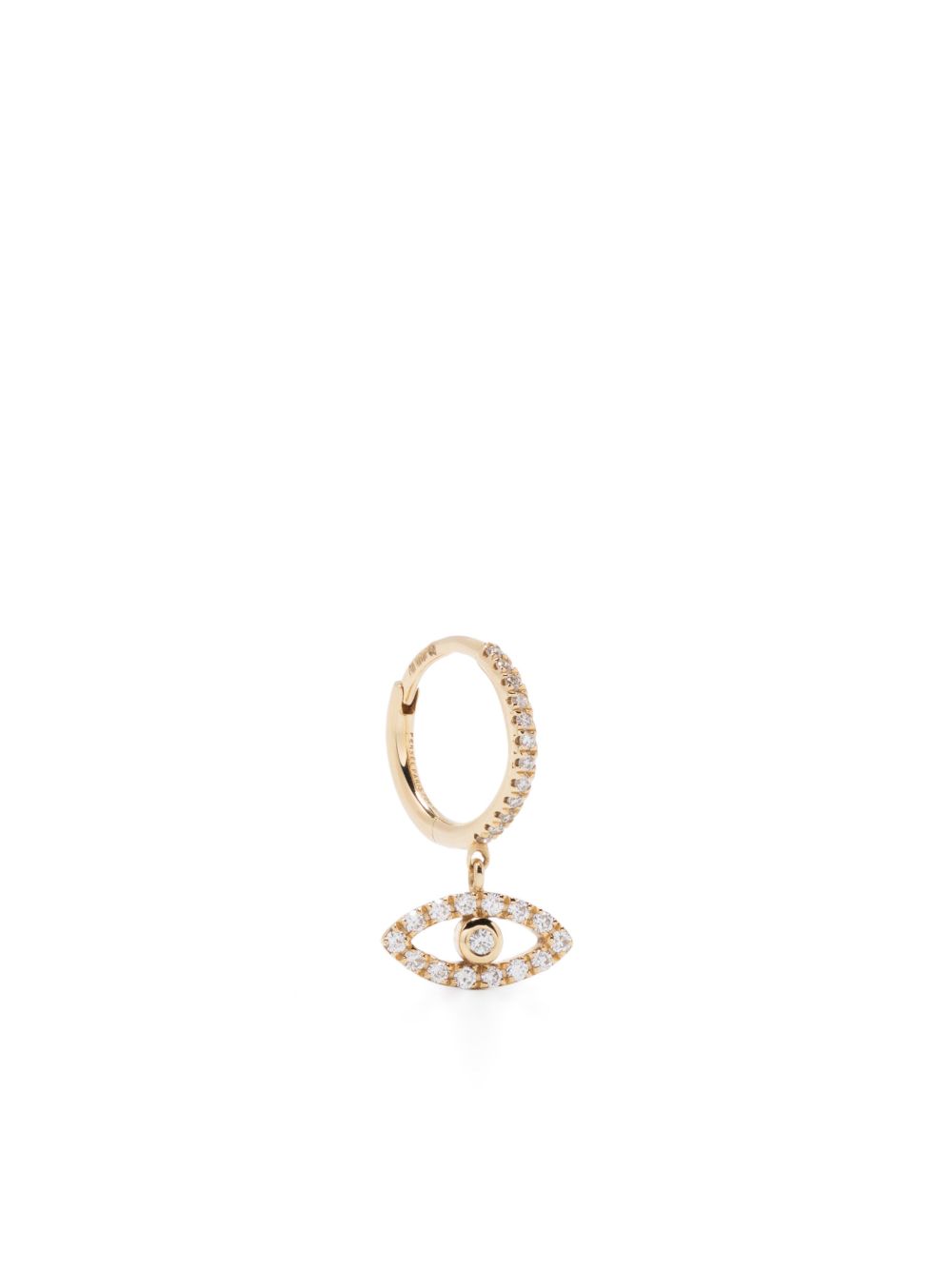 Persée Evil Eye 18K黄金钻石耳环 - 金色