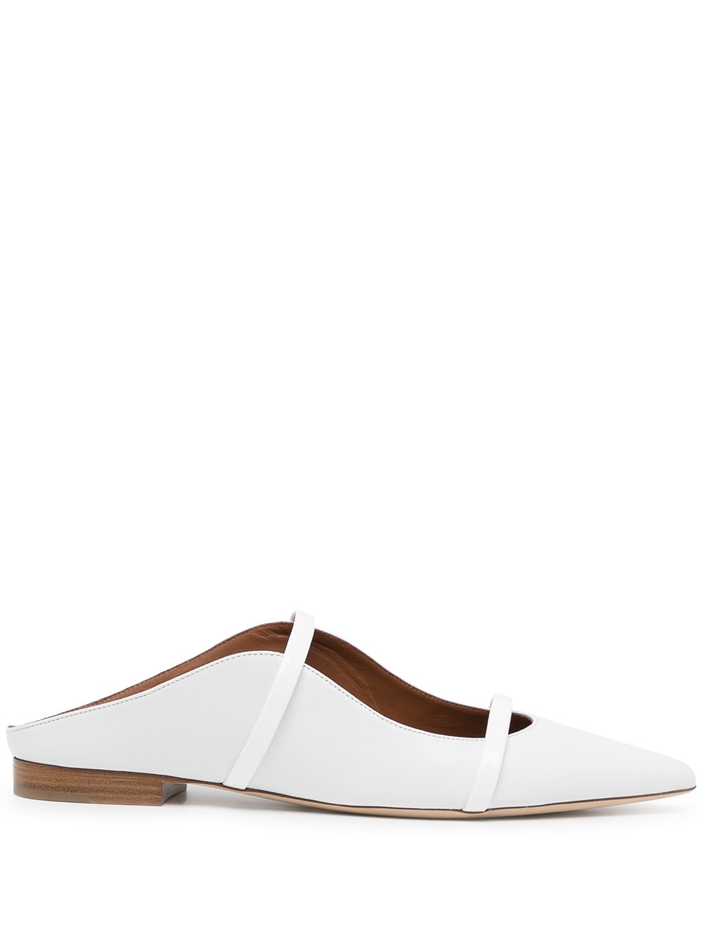 Malone Souliers 袢带穆勒鞋 - 白色