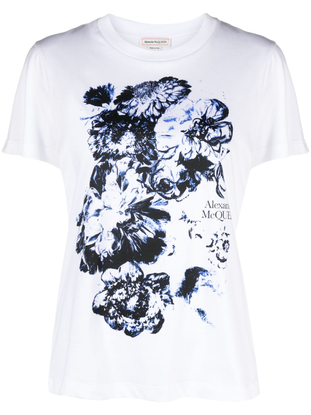 Alexander McQueen Chiaroscuro 棉T恤 - 白色