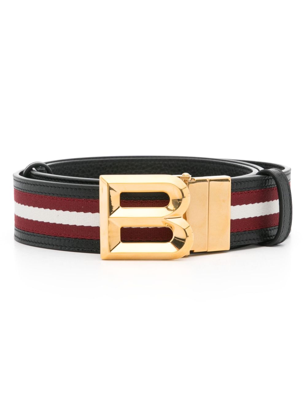 Bally logo扣环腰带 - 黑色