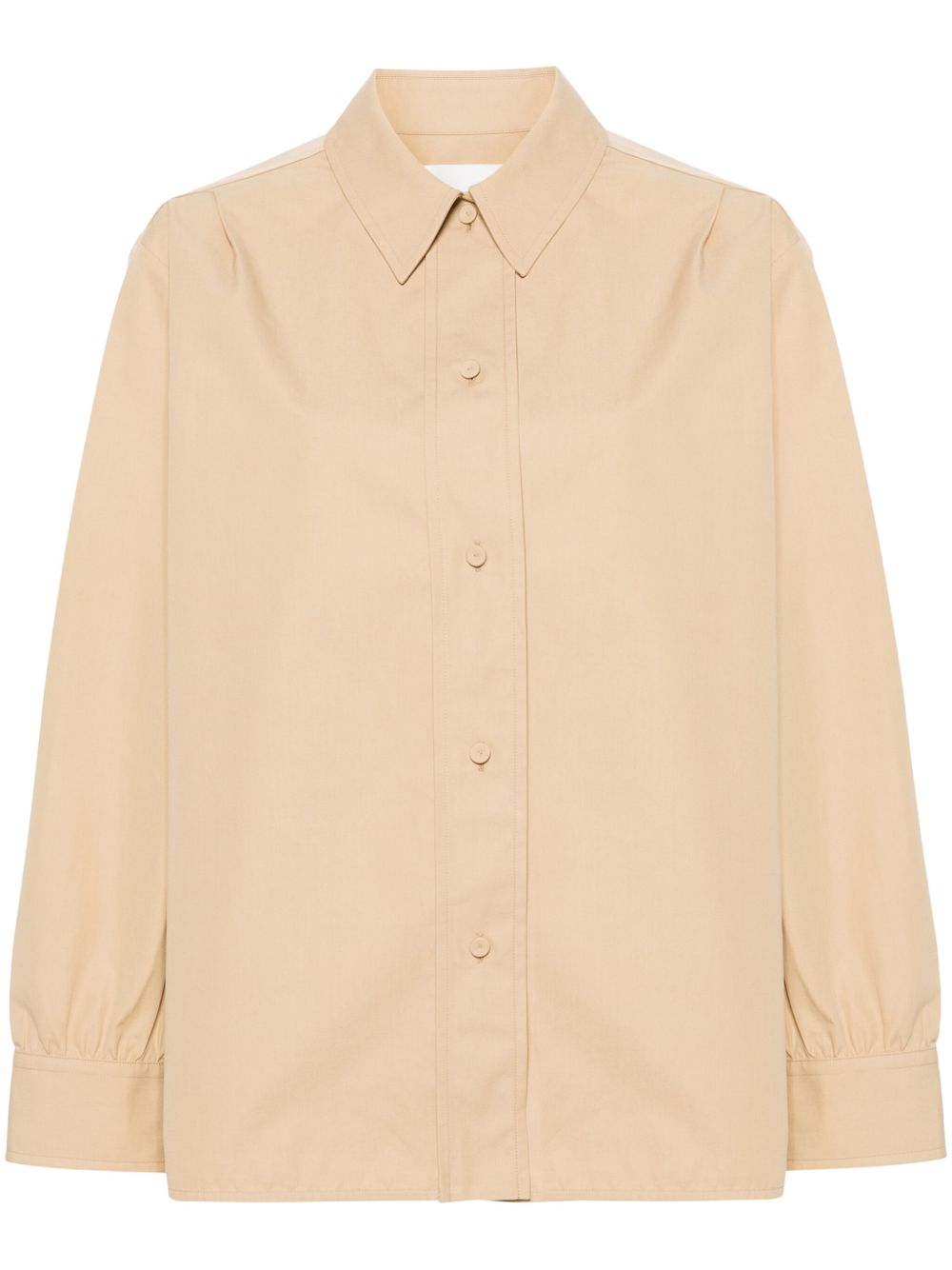 Jil Sander 宽领棉衬衫 - 中性色