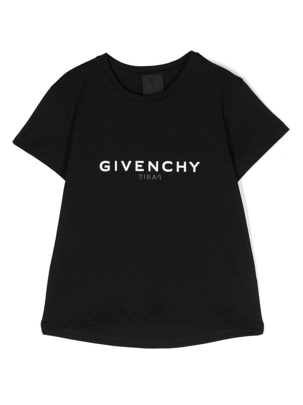Givenchy Kids logo印花细节T恤 - 黑色