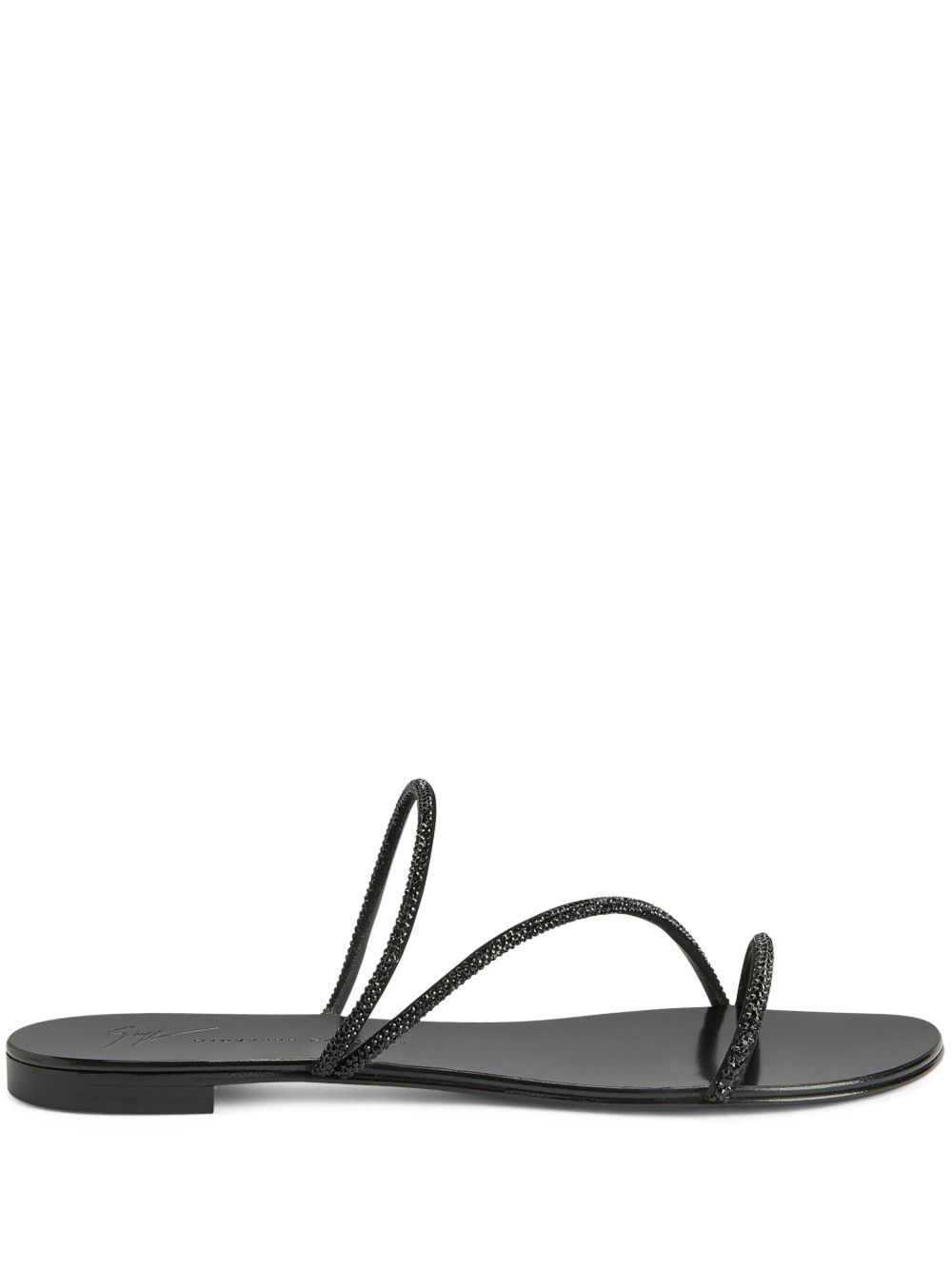Giuseppe Zanotti Julianne 平底凉鞋 - 黑色