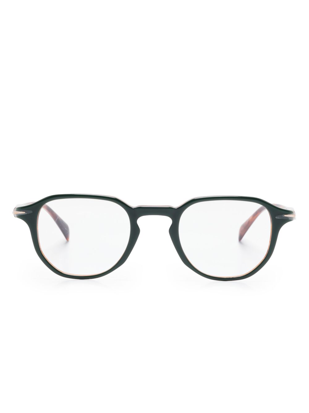 Eyewear by David Beckham 圆框眼镜 - 绿色