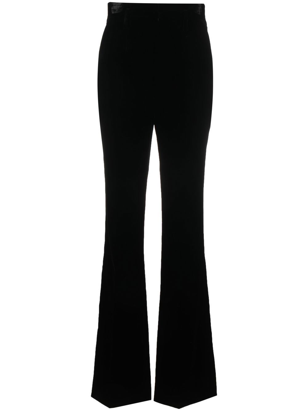 Saint Laurent 高腰喇叭裤 - 黑色