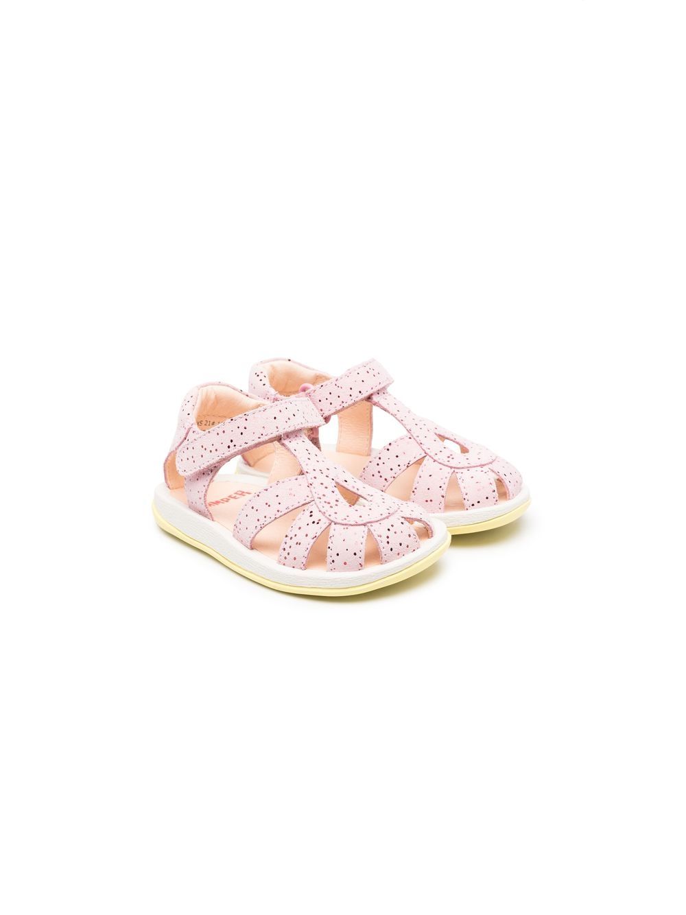 Camper Kids Bicho 皮质凉鞋 - 粉色
