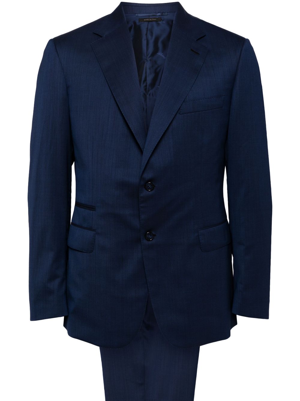 Brioni 单排扣西装套装 - 蓝色
