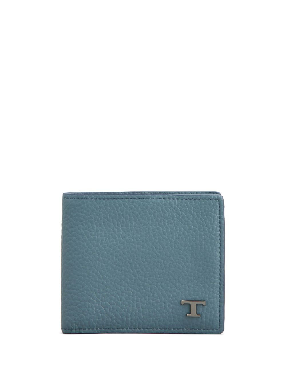 Tod's logo标牌对折皮质钱包 - 蓝色